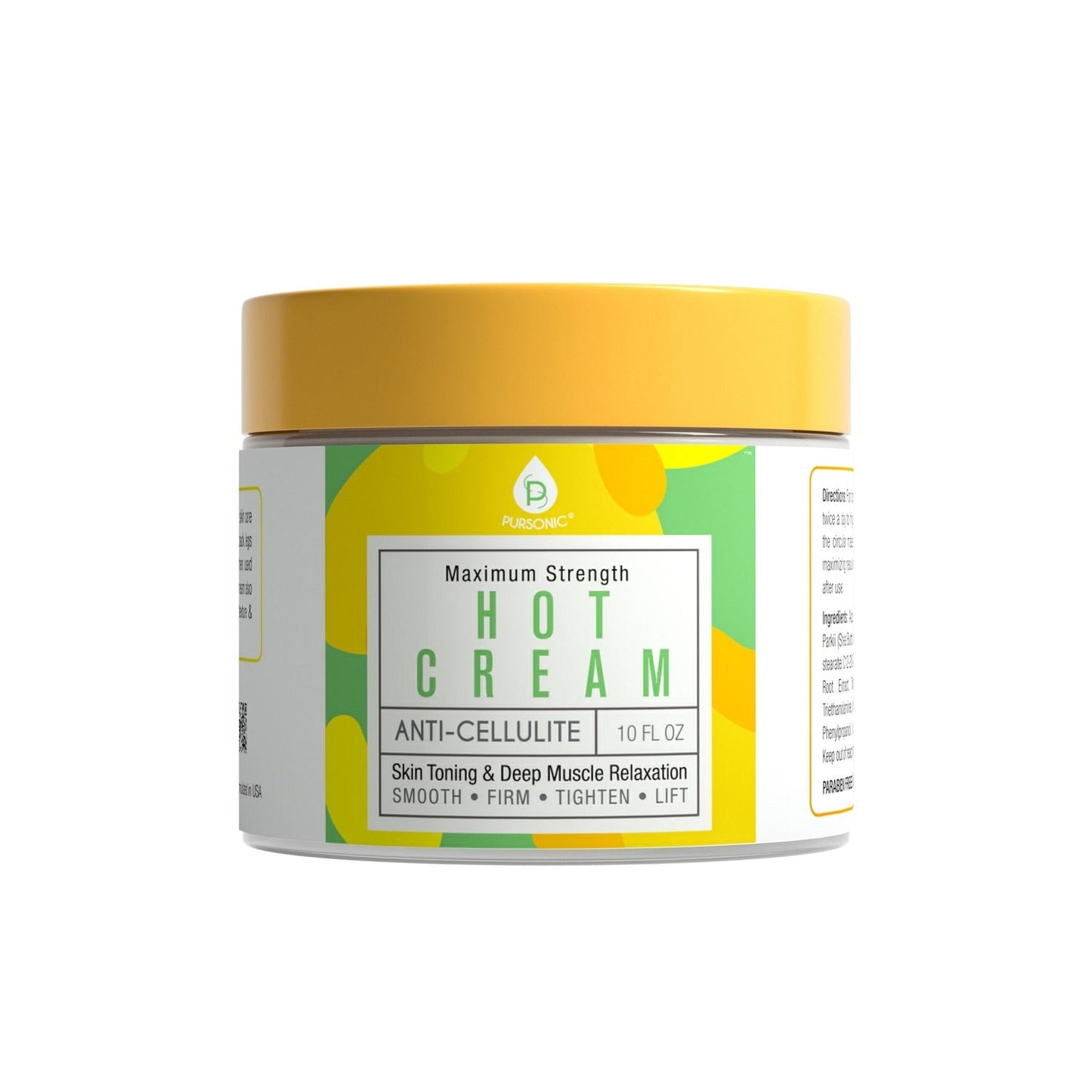 DC-PURSONIC Maximum Strength Hot Cream anti-cellulite for skin toning perimenopause skincare solution