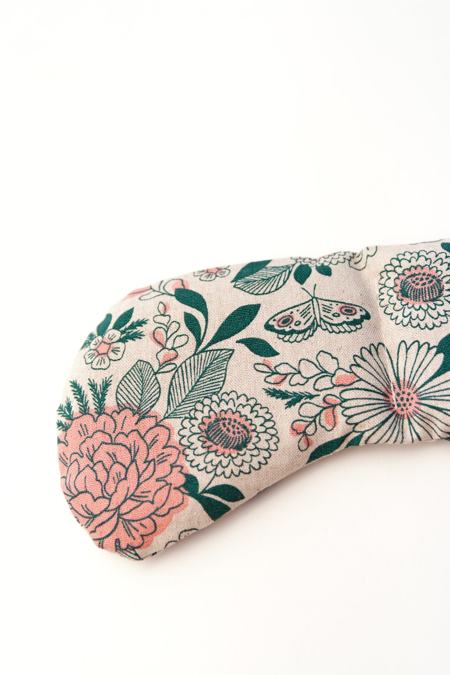 Floral patterned sleep mask from DC-Slow North designed as perimenopause sleep aids for restful nights