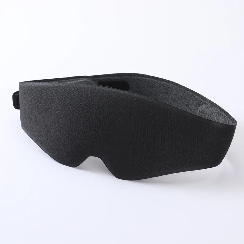 MenoMode black comfort sleep mask for women with contoured design for restful nights
