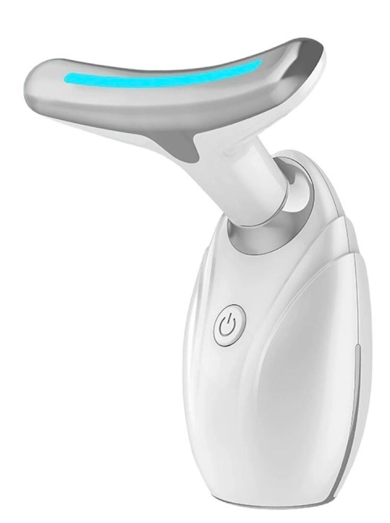 DC-eterus LED therapy device for skin tightening with ergonomic design and blue light panel