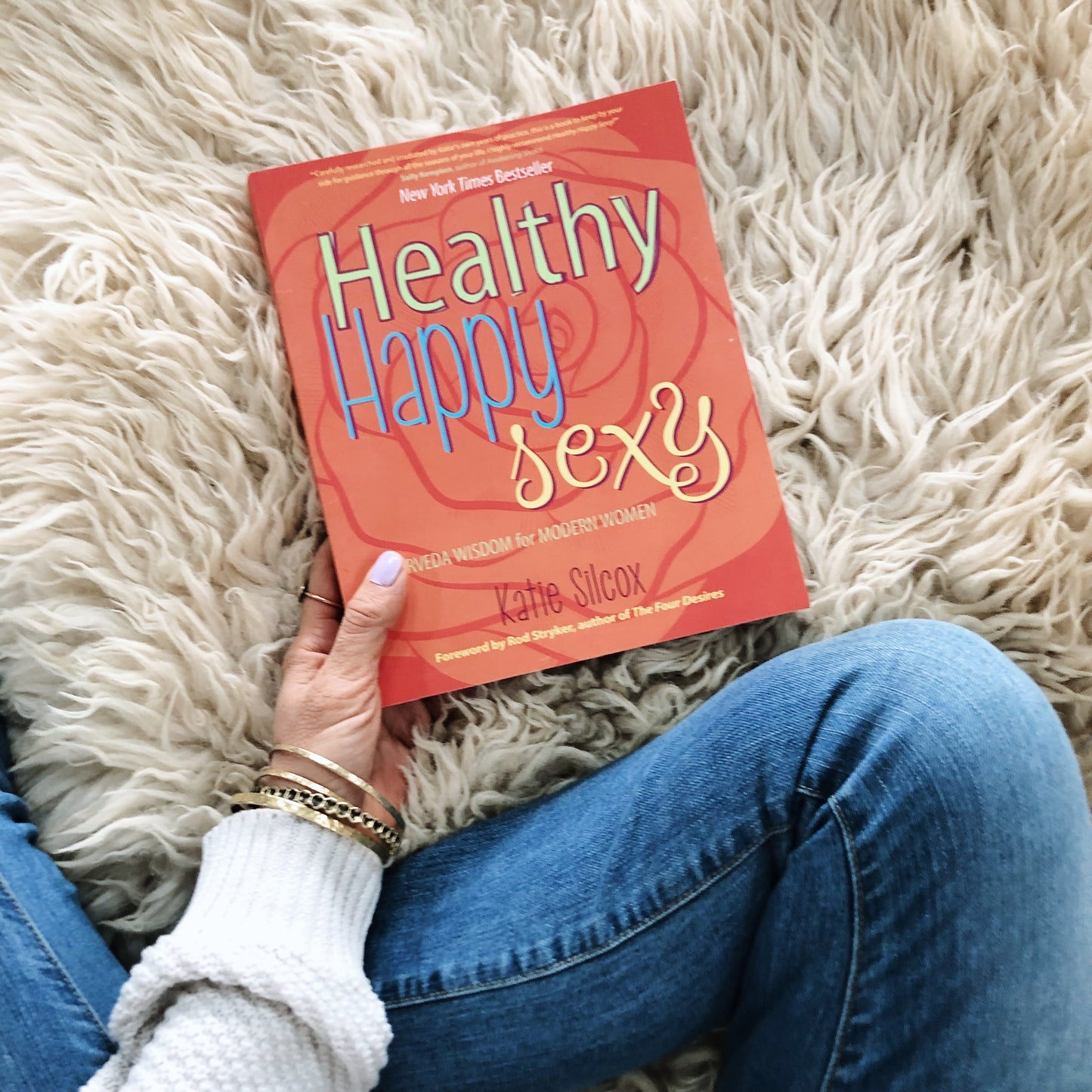 Book titled Healthy Happy Sexy by DC-PAAVANI Ayurveda focused on wellness tips for women over 40