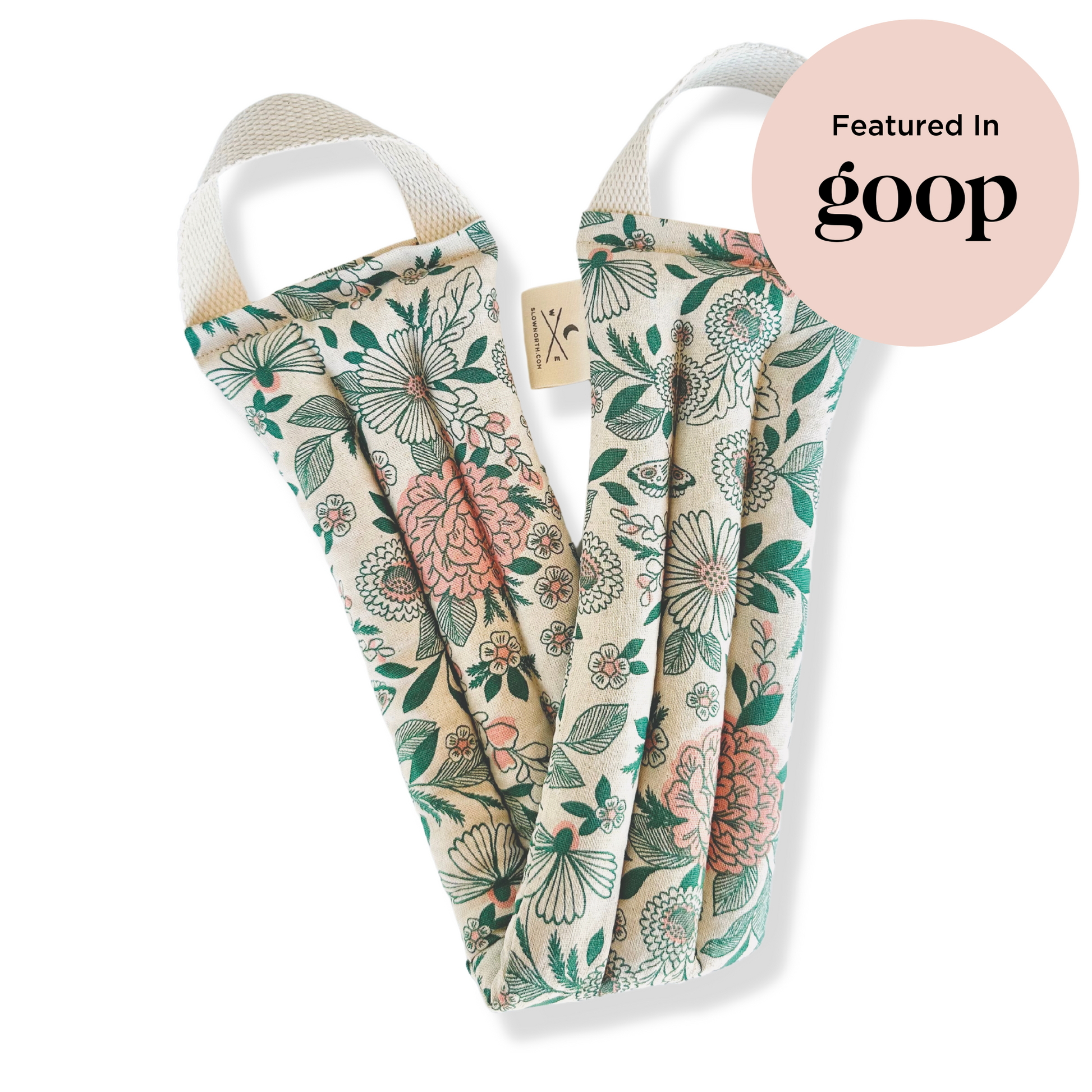DC-Slow North floral fabric perimenopause sleep aids featuring soft padded design and handles